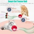 thumbnail image 4 of 1 Packs Speed 2.0 Tail Interactive Cat Toys for Indoor Cats, Chirping & Motion Activate Cat Toy, Smart Kitten Rolling Ball Moving Ball Toys, Rechargeable Dog Cats Bal l for Enrichment Exercise, 4 of 9