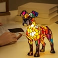 thumbnail image 5 of Corgi Lamp and Pug Lamp, Dog Series Art Night Light, Stained Resin French Bulldog Tabletop Night Light, Vintage Animal Home Decor, Cute Pet Dogs Themed LED Table Lamps with Warm Ambient Glow, 5 of 6