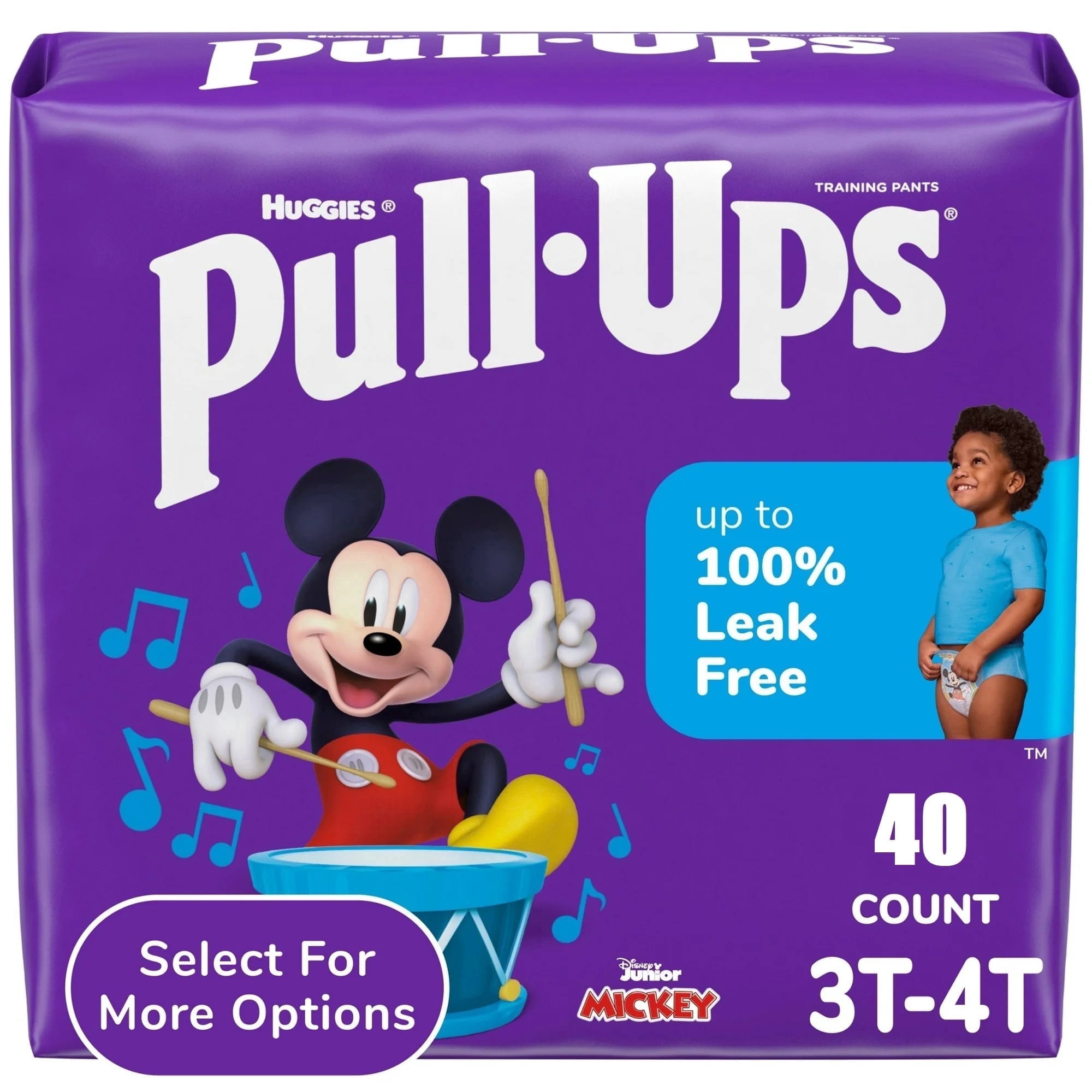 Pull-Ups Boys' Potty Training Pants, 3T-4T (32-40 lbs), 40 Count