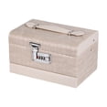 thumbnail image 1 of Caja de joyería grande Perfecl organizador de pendientes Beige, 1 of 8