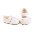 thumbnail image 4 of Yoyauz Baby Girl Mary Jane Shoes Anti Slip Rubber Sole Ballet Slippers Princess Dress Wedding Shoes Newborn Kids Shoes Toddler Shoes（0-12 Month）, 4 of 8
