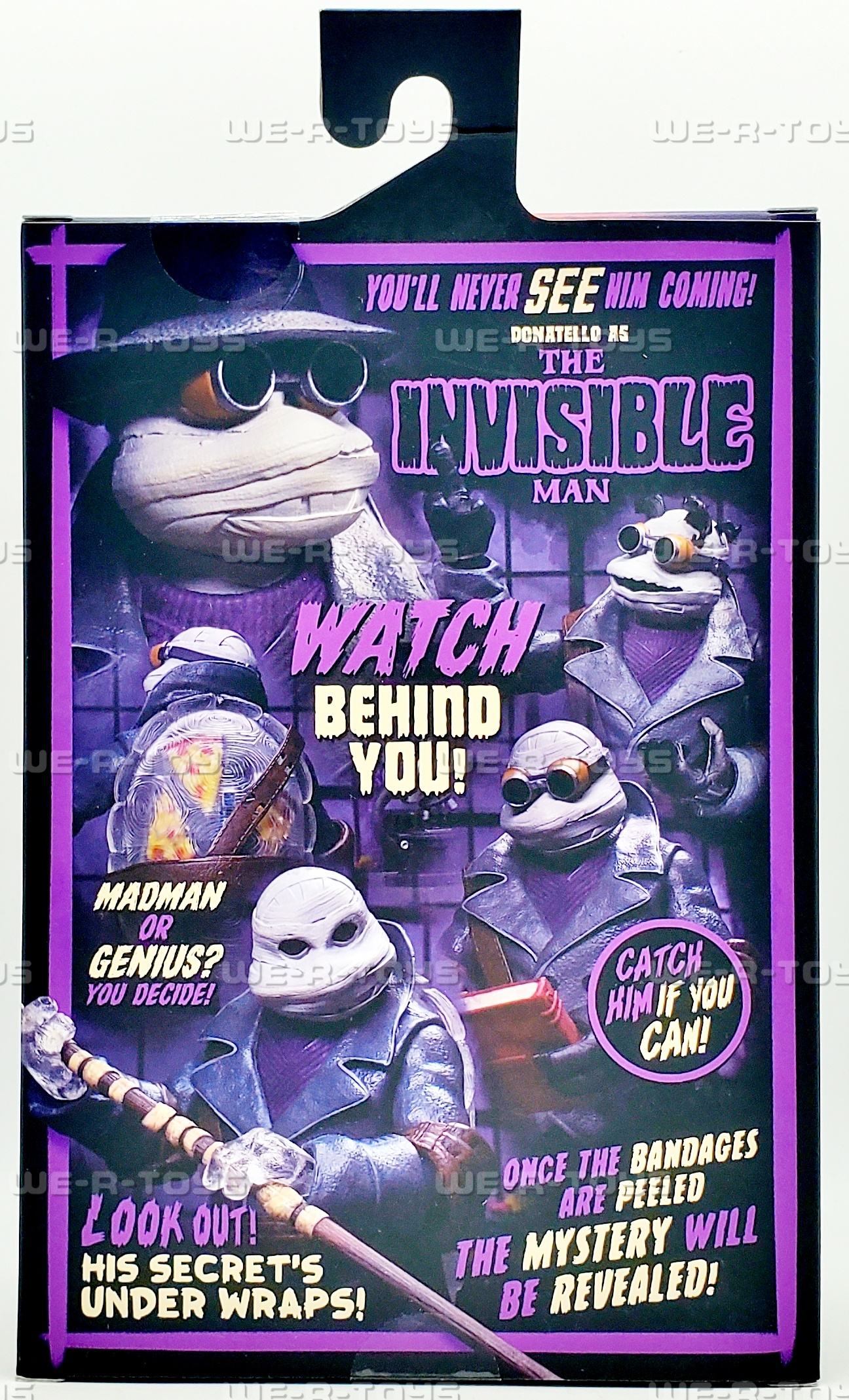 Universal Monsters/Teenage Mutant Ninja Turtle- 7” Scale Action Figure - Donatello as The Invisible Man