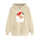thumbnail image 1 of WILLBEST Sudadera Deportiva para Mujer Sudadera Navideña con Capucha Sudadera Informal de Manga Larga con Estampado Navideño X-Grande, 1 of 5