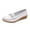 2White, variant on Mostsola Loafers for Women Comfortable Low Wedge Walking Shoes Non-Slip Business Casual Shoes