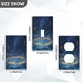 thumbnail image 2 of Light Switch Cover Switch Plate Outlet Cover Plug Cover for Electrical Toggle Switch Magical Night Sky with Fish, 2 of 6