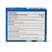 Calmour Anti-Gas (simethicone) 62.5 mg Oral Dissolving Strips, box of 30 strips