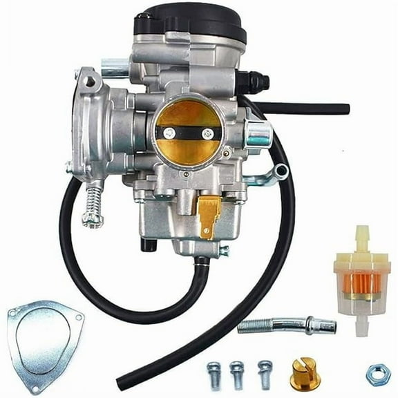 Carburetor for Bombardier Traxter 500/500 XL (20012004) | compatible with Traxter 500 and 500 XL 20012004, replaces worn ATV carb; stable idle; easy cold start; includes gaskets & fuel hose