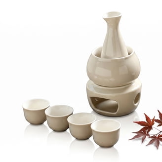 hokoukou　3セット Kagetsu Sake Set 5 fl oz Tokkuri Bottle with Two 1.5 fl oz Sake