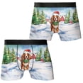 thumbnail image 3 of Hello Winter Cavalier King Charles Spaniel Frosty Morning Welcome Snowy Christmas All Over Print Boxer Briefs Underwear for Men Dad Dog Lover Gifts - 02018, 3 of 6