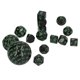 thumbnail image 1 of 15pcs D3‑D100 Polyhedral Dice Set 3 Sides to 100 Sides Conjuring Dice Rolling KitsGreen, 1 of 3