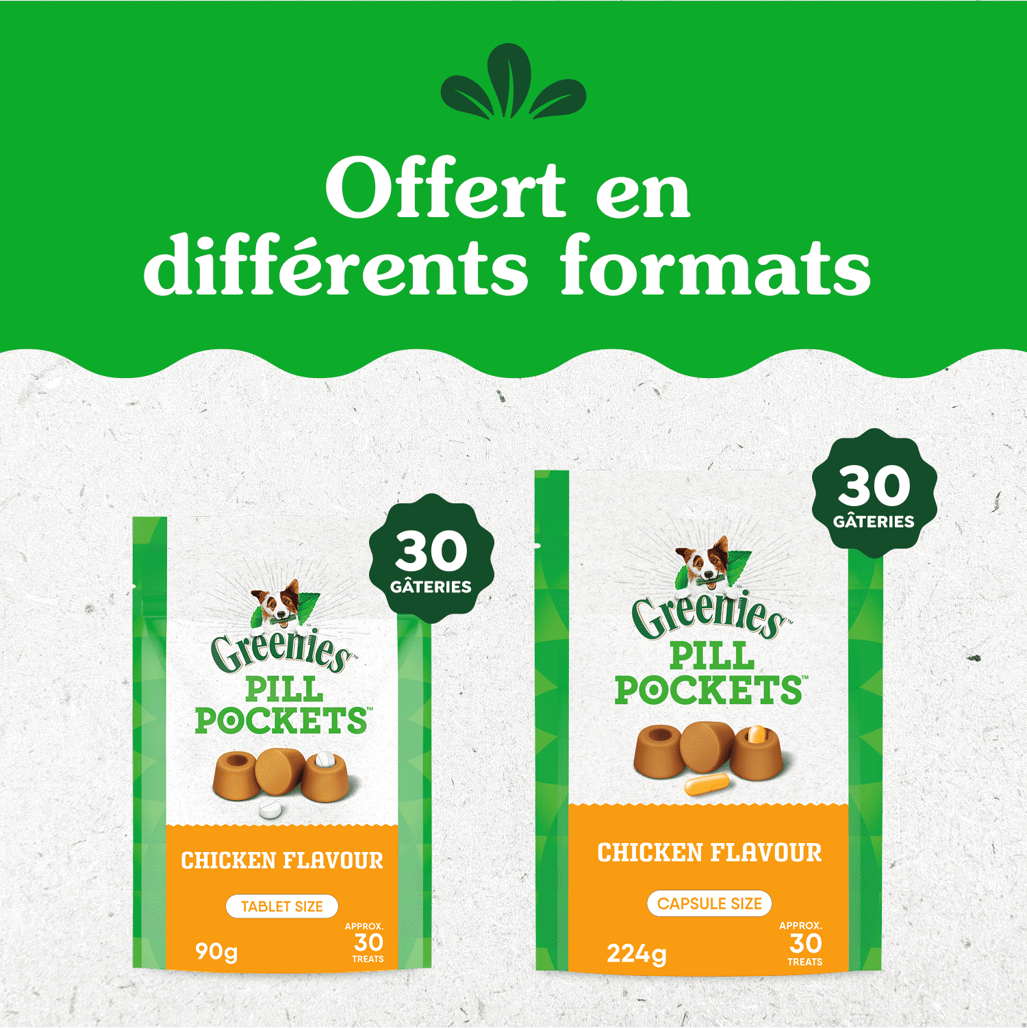 Greenies PILL POCKETS Dog Treats Tablet Size Adult Natural Soft Chicken Flavour