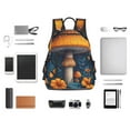 thumbnail image 4 of Fotbe Vintage Blue Leaf Mushroom Mochila Ligera para Hombres y Mujeres - Duradera y Resistente al Agua, Ideal para Escuela, Trabajo, Viajes y Uso Diario, 4 of 7