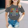 thumbnail image 2 of 100 Days Of School Shirt Cartoon Print Short Sleeve Cute Crew Neck Back To School Shirt T-Shirts Toddler To Big Kid 6-7 Years, 2 of 4