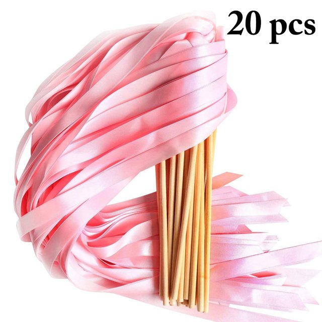 Bangcool Wedding Wand Creative Party Decoration Ribbon Stick Streamer Stick