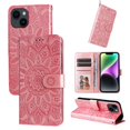 thumbnail image 1 of Funda tipo cartera GANGXUN para iPhone 14 , diseño girasol, cuero PU, soporte, cierre magnético, tarjetero, 1 of 5