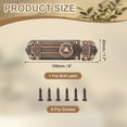 thumbnail image 2 of Uxcell Barrel Bolt Latch, Slide Door Lock Zinc Alloy Gate Door Catch Bolt Latch Red Bronze 6 Inch, 2 of 7