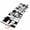 Black Grey, variant on Black Grey Geometric Large Area Rugs for Bedroom Living Room, Soft Non Slip Carpet Bedside Rug, Modern Abstract Art White Rectangular Floor Cover Kitchen Accent Rug 2'x6' for Dining Room/Office