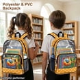 thumbnail image 3 of Xoenoiee Helicopter Print Kids Clear Backpack for Boys See Through Preschool Kindergarten Elementary School Backpack Transparent Bookbag Schoolbag Daypack with Adjustable Padded Straps, 3 of 7