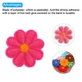 thumbnail image 4 of Parche de flores de Uxcell para planchar, bordado, parche de flores para reparación de ropa, mochila 3.54x3.54" 30 Pcs Rojo Rosa, 4 of 7