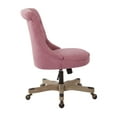 thumbnail image 6 of Hannah Tufted Office Chair in Orchid Purple Fabric with Gray Wood Base, 6 of 6