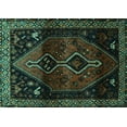 thumbnail image 1 of Ahgly Company Indoor Rectangle Persian Turquoise Blue Traditional Area Rugs, 4' x 6', 1 of 4