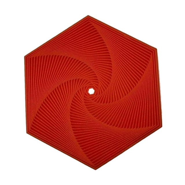 Juguete antiestrés hexagonal, juguete antiestrés para practicar la muñeca, juguete sensorial interactivo, juguete de viaje para adolescentes, niñas, rojo