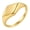 Gold, variant on Minimalist Stainless Steel Signet Ring Polished Geometric Flat Top Band Simple Statement Ring for Women and Men Gold Size 5