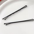 thumbnail image 4 of Black One Word Clip, Fashionable Portable Multi Functional Black One Word Bangs Hairpin Metal  for Makeup for Men, 4 of 8