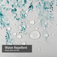 thumbnail image 6 of LALILO Aqua Green Fabric Shower Curtain for Bathroom ,Waterproof Shower Curtains with Hooks 72"X72", 6 of 6