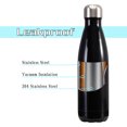 thumbnail image 3 of Tignapoo 500ML Stainless Steel Insulated Water Bottle - Creative Cola-Shaped Flask for 12-Hour Temperature Retention, Leak-Proof and Reusable Sports Hydration, Matte Teal Finish, 3 of 6
