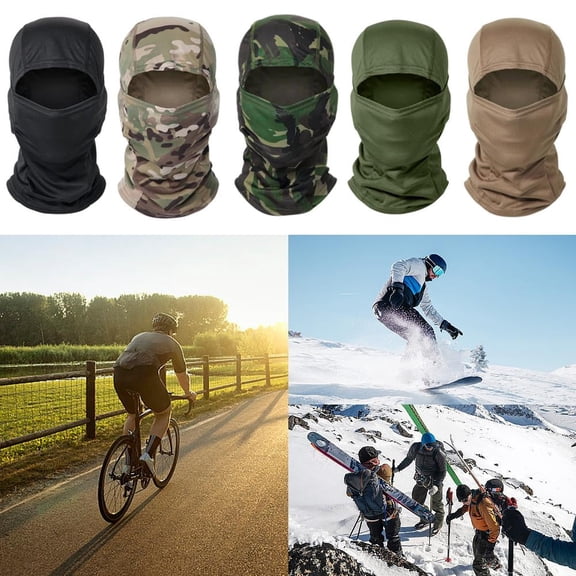 QHUDLV Balaclava Face Mask UV Protection Ski Sun Hood Tactical Full Masks for Men/Women