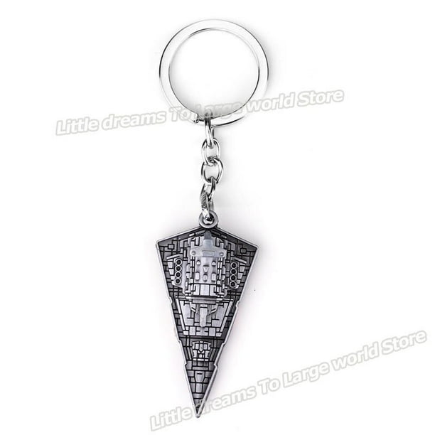 Llaveros de Star Wars, llavero de bebé Yodas, Mandalorian Trek Ship Battleship, llavero de Metal, decoración de mochila, accesorios de joyería, regalos