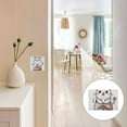 thumbnail image 7 of Yayeee Toggle Light Switch Wall Plate 2-Gang 4.56"x4.48" Decorative Outlet Cover, White Cute Cat, 7 of 7
