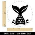 thumbnail image 2 of Mermaid Tail Self-Inking Rubber Stamp Ink Stamper - Blue Ink - Mini 1/2 Inch, 2 of 7