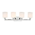 thumbnail image 3 of RADIANCE Goods Contemporary 4 Light Chrome Bath Vanity Fixture 29" Width, 3 of 9