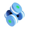 thumbnail image 3 of Soidarity Mancuernas acuáticas Espuma de plástico desmontable portátil con asa de agarre Mancuerna Ejercicio a prueba de agua Aeróbic Type7 NO7, 3 of 6