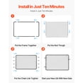 thumbnail image 3 of VEVOR Chain Link Fence Gate Fit 2.2-6 x 6 ft Adjustable Garden Gate Posts Not Included, 3 of 9