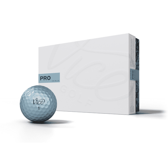 Vice Golf Pro Ice Blue Golf Balls, 1 Dozen