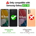 thumbnail image 2 of Samsung Galaxy A13 5G Case, Protective Phone Case for Galaxy A13 5G Dual Layer 2 in 1 Heavy-Duty, Hybrid Purchase Shockproof Design Cell Phone Case Cover for Samsung A13 5G 6.5 Inch Black, 2 of 13