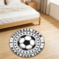thumbnail image 4 of Football Field Rug for Bedroom, Entryway, Dorm or Party Decor, Soft Non-Slip Polyester Mat, Dirt Trapping Indoor Outdoor Carpet for Home, 4 of 6