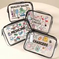 thumbnail image 4 of Transparent Waterproof Clear Travel Toiletry Organizer Lightweight PVC Cosmetic Bag For Travel Storage Solution Multicolor, 4 of 4