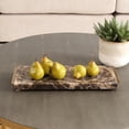 thumbnail image 3 of Uttermost Marble Tray Crest in Chocolate, 3 of 6