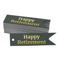 thumbnail image 1 of Inkdotpot Gold Foil Paper Hang Tags Happy Retirement Favor Tags 50 Pieces, 1 of 6