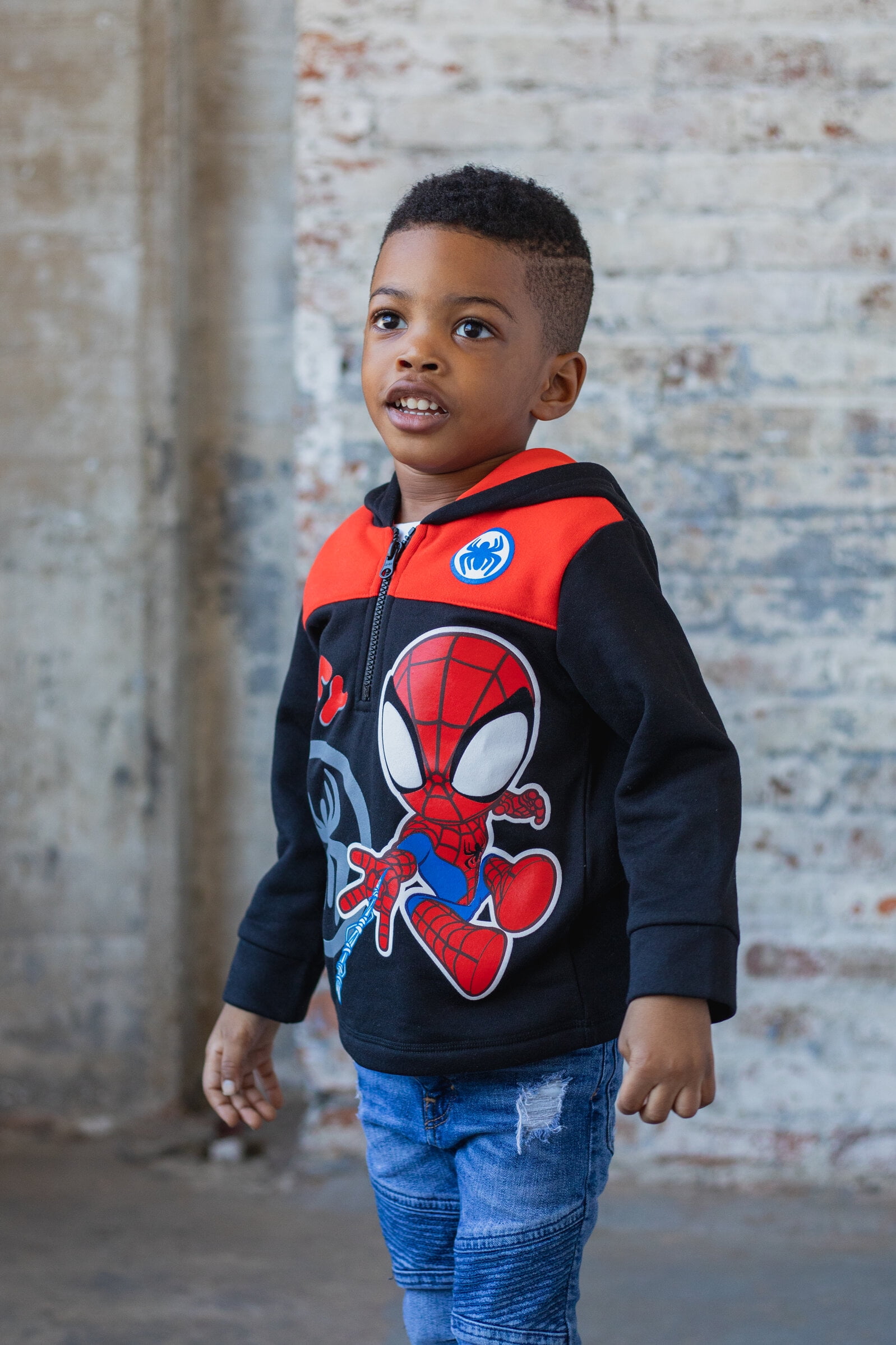 Marvel Boys' Spiderman Costume Hoodie (Toddler Boys & Little Boys