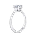 thumbnail image 2 of Pompeii 1 1/3Ct Oval Diamond Solitaire Engagement Ring in White Gold Lab Grown, 2 of 4