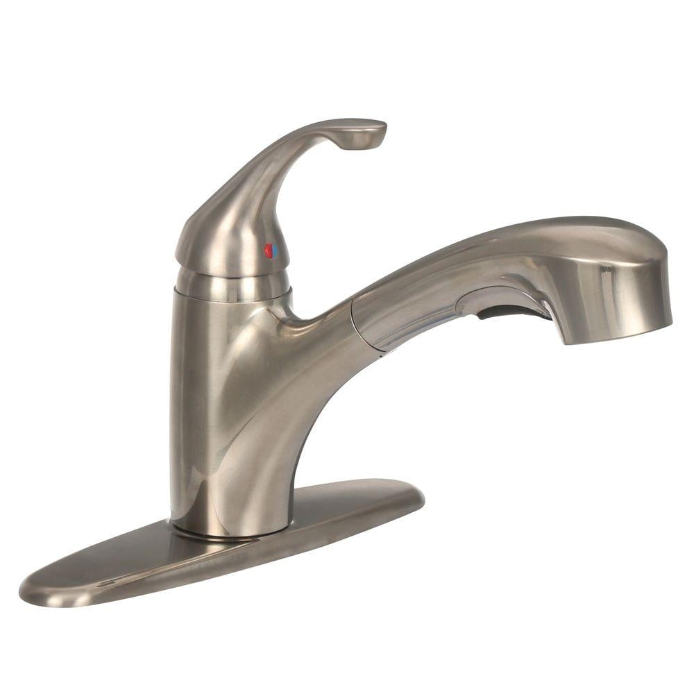 Jardin Single Handle Kitchen Faucet In Stainless Steel American Standard 4184ssf Walmart Com Walmart Com