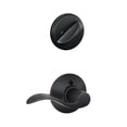thumbnail image 2 of Schlage F59 ACC 716 LH Accent Interior Left-Handed Lever with Deadbolt, Aged Bronze (Interior Half Only), 2 of 2