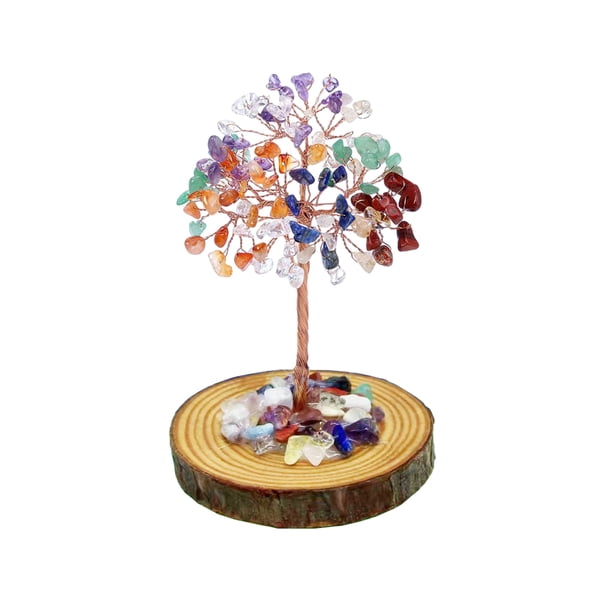 Naiovety Árbol falso con estilo único, árbol centelleante hecho a mano para decoración de oficina, regalo, decoraciones para el hogar Decoración del hogar color