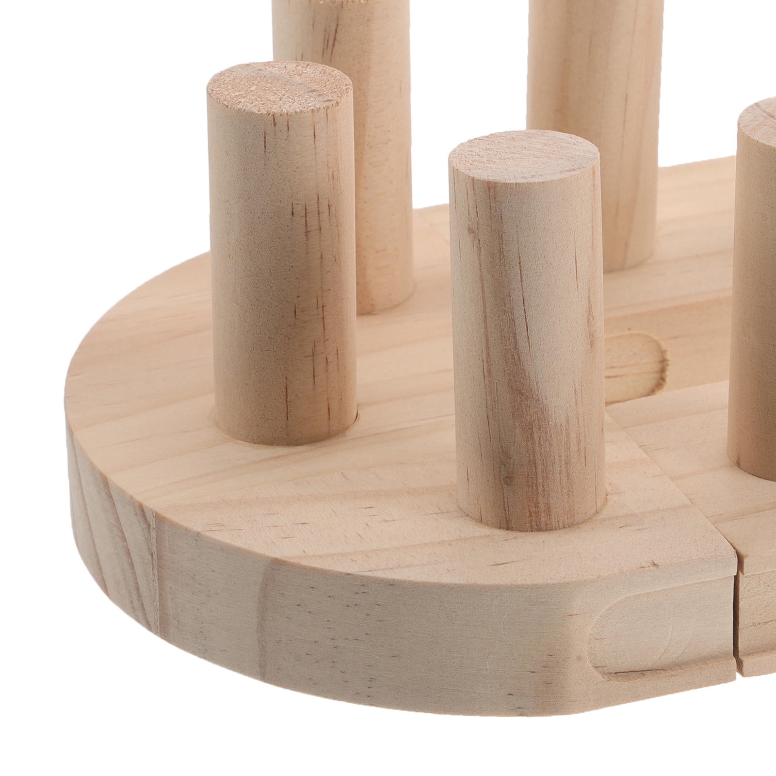 LOLIPPYY Adjustable Wood Weaving Board for Knitting Scarves, Blankets and Crafts, Multifunctional Khaki Design Tool