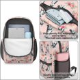 thumbnail image 4 of Husky and Floral Pink Pattern 17" School Backpacks for Teens,Waterproof Oxford Fabric,S-Shape Padded Straps for School,Travel,Hiking,Camping, 4 of 6